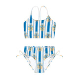 Rosa Rigata Ruched Bikini Set