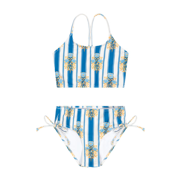 Rosa Rigata Ruched Bikini Set