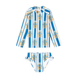 Rosa Rigata Rash Guard Set