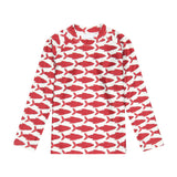 Red Fish Rash Guard