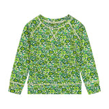 Green Floral Crewneck Sweatshirt