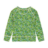 Green Floral Crewneck Sweatshirt