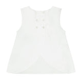White Swing Back Top