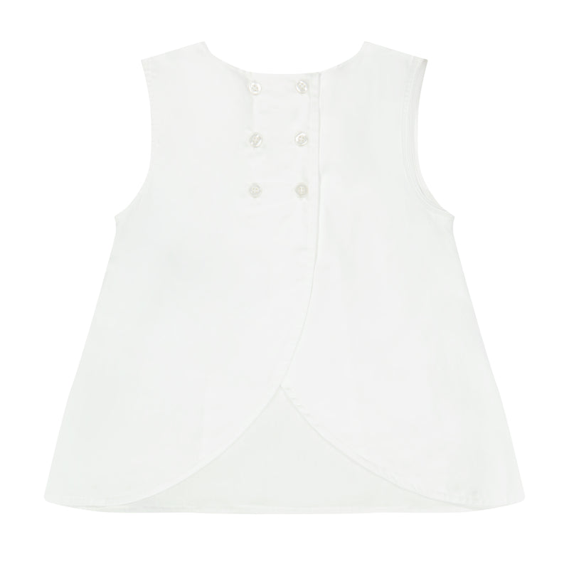 White Swing Back Top