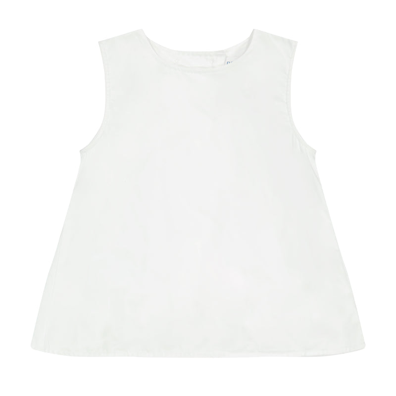 White Swing Back Top