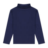 Navy Pima Cotton Turtleneck